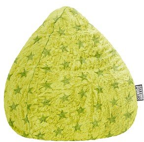 SITTING POINT Fluffy Stars XL Sitzsack grün