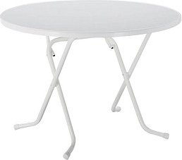 Thumbnail - BEST Gartentisch Primo weiß rund 100,0 x 100,0 x 70,0 cm