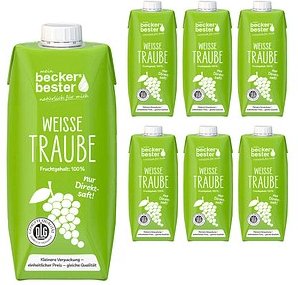 beckers bester Traubensaft weiß Direktsaft 6x 0,75 l