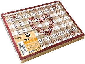 PROnappe Platzsets Edelweiß mehrfarbig 30,0 x 40,0 cm, 400 St.