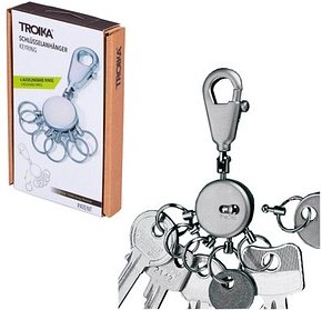 Thumbnail - TROIKA® Schlüsselanhänger PATENT silber