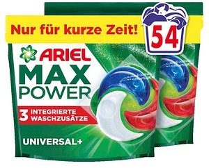 ARIEL MaxPower UNIVERSAL+ Waschmittel Caps, 54 St.