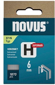 Thumbnail - novus Tackerklammern Feindraht superhart 37/6, 1.870 St.
