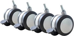 Kerkmann Rollen für Schreibtische Move 4, 1 Set