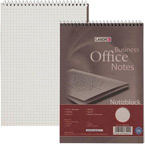 LANDRÉ® Notizblock Recycling DIN A5 kariert