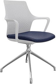 Thumbnail - fm Konferenzstuhl Eta 4260761570082 dunkelblau, weiß Kunststoff, 1 St.
