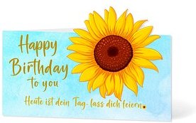 LUMA Geburtstagskarte Happy Birthday to you bunt