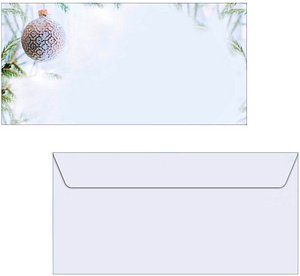 SIGEL Weihnachtsbriefumschläge Winter Mood DIN lang ohne Fenster