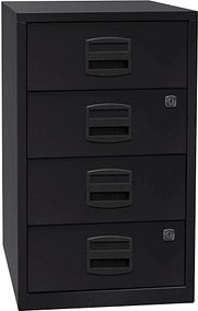 Thumbnail - BISLEY Home Standcontainer schwarz 4 Auszüge 41,3 x 40,0 x 67,2 cm