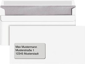 dots Briefumschläge DIN lang mit Fenster weiß selbstklebend 250 St.