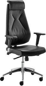 Thumbnail - Mayer Bürostuhl myBESTMIND, 2462 Leder schwarz, Gestell alu