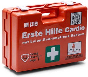 Thumbnail - LEINA-WERKE Erste-Hilfe-Koffer Maxi Cardio DIN 13169 + Erweiterung orange