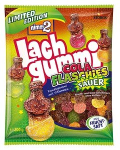 nimm2® Lachgummi Cola Flaschies Sauer Limited Edition Fruchtgummi 200,0 g