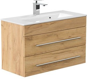 Thumbnail - POSSEIK Waschbecken mit Unterschrank PORTUS SLIMLINE 800 eiche gold 80,0 x 36,0 x 49,6 cm