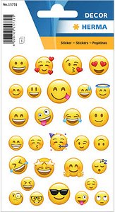 Thumbnail - HERMA Aufkleber Smiley, 87 Etiketten