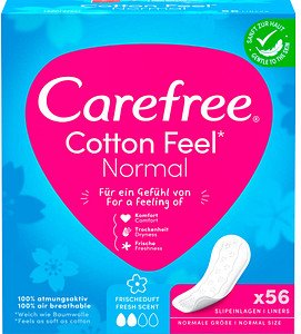 Thumbnail - Carefree Slipeinlagen Normal Cotton Feel mit Frischeduft, 56 St.