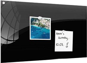 Thumbnail - ALLboards Glas-Magnettafel 80,0 x 60,0 cm schwarz