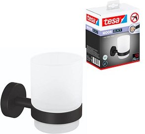 Thumbnail - tesa Zahnputzbecherhalter MOON schwarz, weiß, 1 St.