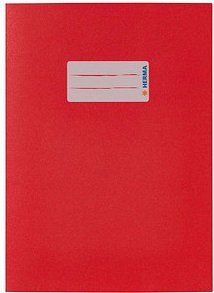 HERMA Heftumschlag glatt rot Papier DIN A5