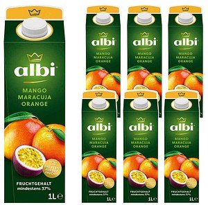 albi® Fruchtnektar Mango, Maracuja, Orange 6x 1,0 l