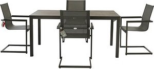 Garden Pleasure Sitzgruppe SOPHIA, anthrazit Kunststoff, Metall, 5-teilig