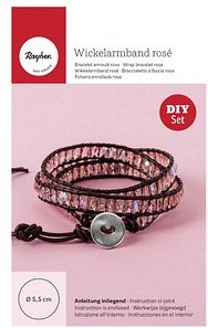 Rayher Schmuck-Basteln-Set Wickelarmband rosé