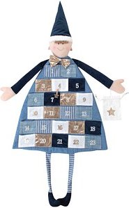 Rayher Adventskalender zum Aufhängen royalblau