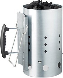 Thumbnail - relaxdays Anzündkamin XL silber 19,5 cm