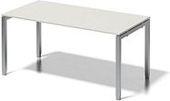 Thumbnail - BISLEY Cito höhenverstellbarer Schreibtisch grauweiß, silber rechteckig, 4-Fuß-Gestell silber 160,0 x 80,0 cm