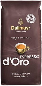 Dallmayr ESPRESSO d'Oro Espressobohnen, Arabica- und Robustabohnen kräftig, 1,0 kg
