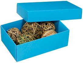 BUNTBOX M Geschenkboxen 1,1 l blau 17,0 x 11,0 x 6,0 cm, 3 St.