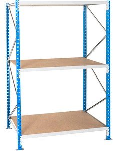 Thumbnail - Manorga Schwerlastregal EPSIVOL ZR2012103F4D lichtgrau 125,0 x 100,0 x 200,0 cm