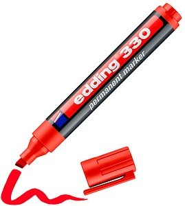 Thumbnail - edding 330 Permanentmarker rot 1,0 - 5,0 mm, 1 St.