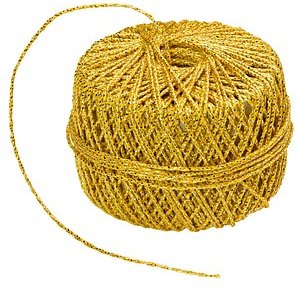 PRÄSENT Kordel Wolga glänzend gold 2,0 mm x 20,0 m