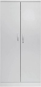 Gürkan Stahlschrank 100111 lichtgrau 4 Fachböden 92,0 x 42,0 x 195,0 cm, aufgebaut, 1 St.