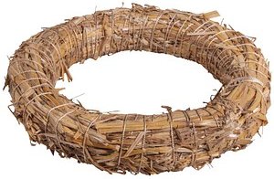 Rayher Bastelkranz strohgelb Strohkranz natur einzeln verschweißt Ø 25,0 cm, 1 St.