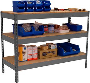 Thumbnail - Simonrack Werkbank SIMONWORK BASIC 3 silber 120,0 x 90,0 x 90,0 cm