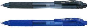 Pentel BL107 Gelschreiber-Set schwarz, blau 0,35 mm, Schreibfarbe: farbsortiert, 4 St.