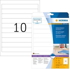 250 HERMA Ordneretiketten 5119 weiß