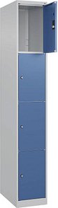 CP Schließfachschrank Classic Plus lichtblau, fernblau 080000-104 S10005, 4 Schließfächer 30,0 x 50,0 x 185,0 cm