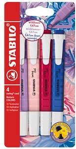STABILO swing cool NatureCOLORS Wildflower Textmarker farbsortiert, 4 St.