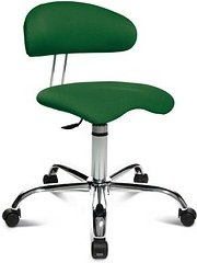 Topstar Bürostuhl Sitness® 40, ST290 W55 Stoff grün, Gestell chrom