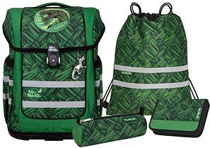 Thumbnail - Mc®Neill Schulranzen-Set COMPACTO WOW Kunstfaser grün