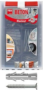 TOX Monteur Beton BARRCACUDA 094901041 Spreizdübel-Sortiment, 136-teilig