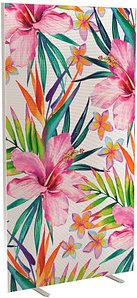 PAPERFLOW Trennwand easyScreen Tropical, 62747 bunt 94,0 x 173,4 cm, 1 St.
