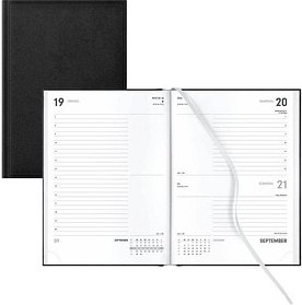 Lediberg Buchkalender Tagesplaner 2026 schwarz, 1 St.