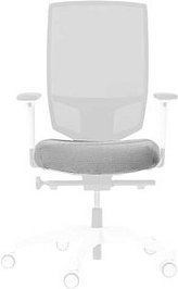 Dauphin Sitzkissenbezug schwarz, weiß, 1 St.