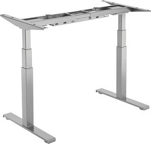 Fellowes Cambio elektrisch höhenverstellbares Schreibtischgestell silber ohne Tischplatte, T-Fuß-Gestell silber 100,0 - ...