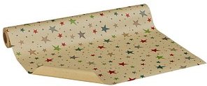 JUNG SCHÖNER VERPACKEN Geschenkpapier Festival Sterne mehrfarbig, 20,0 m