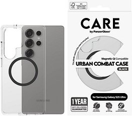 CARE by PanzerGlass® URBAN COMBAT Handy-Cover für SAMSUNG Galaxy S25 Ultra transparent